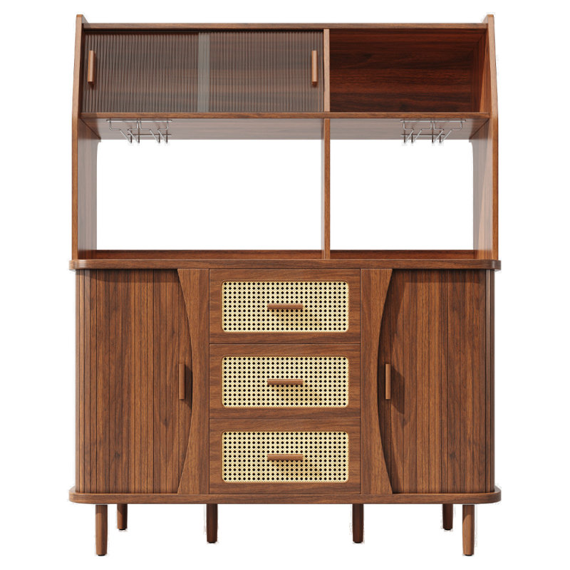 174.5cm Kitchen Pantry, Walnut