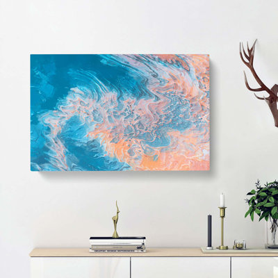 The Tide Is High In Abstract - Wrapped Canvas Painting