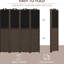 4 clôtures d'intimité, hauteur 67 po, brun noyer avec tableau noir pour écran de chambre pliable, 4, 5,5 pi