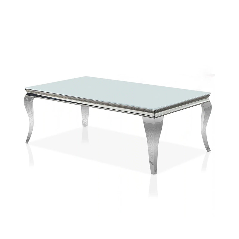 Table basse l 50,6 po, blanc, Blanc
