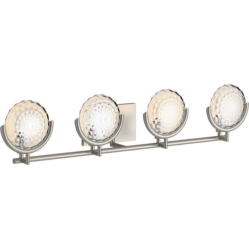 Arendela Vanity Light, Brushed Nickel, 4 Lights