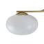 3-Light Glass Semi Flush Mount