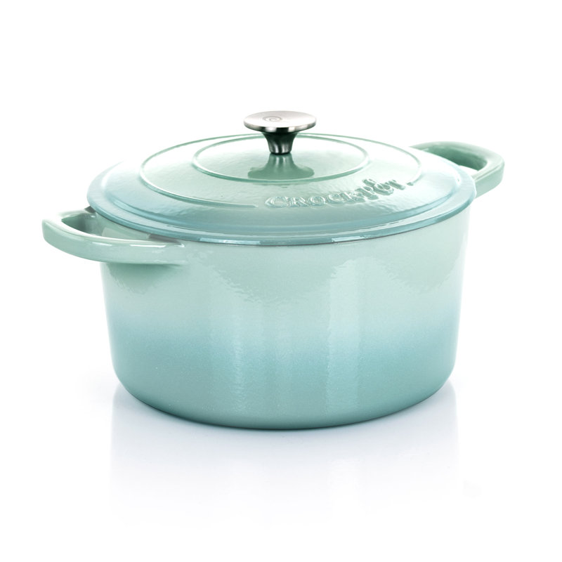 Cocotte en fonte émaillée Crock-Pot Artisan, Bleu, 7 pte
