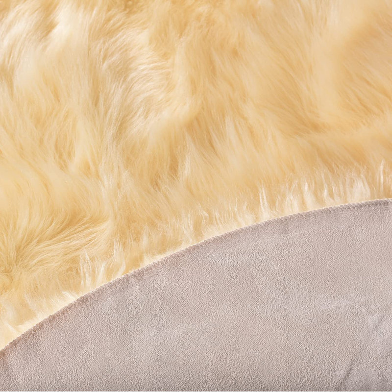 Sheepskin Indoor Rug, Round 5'