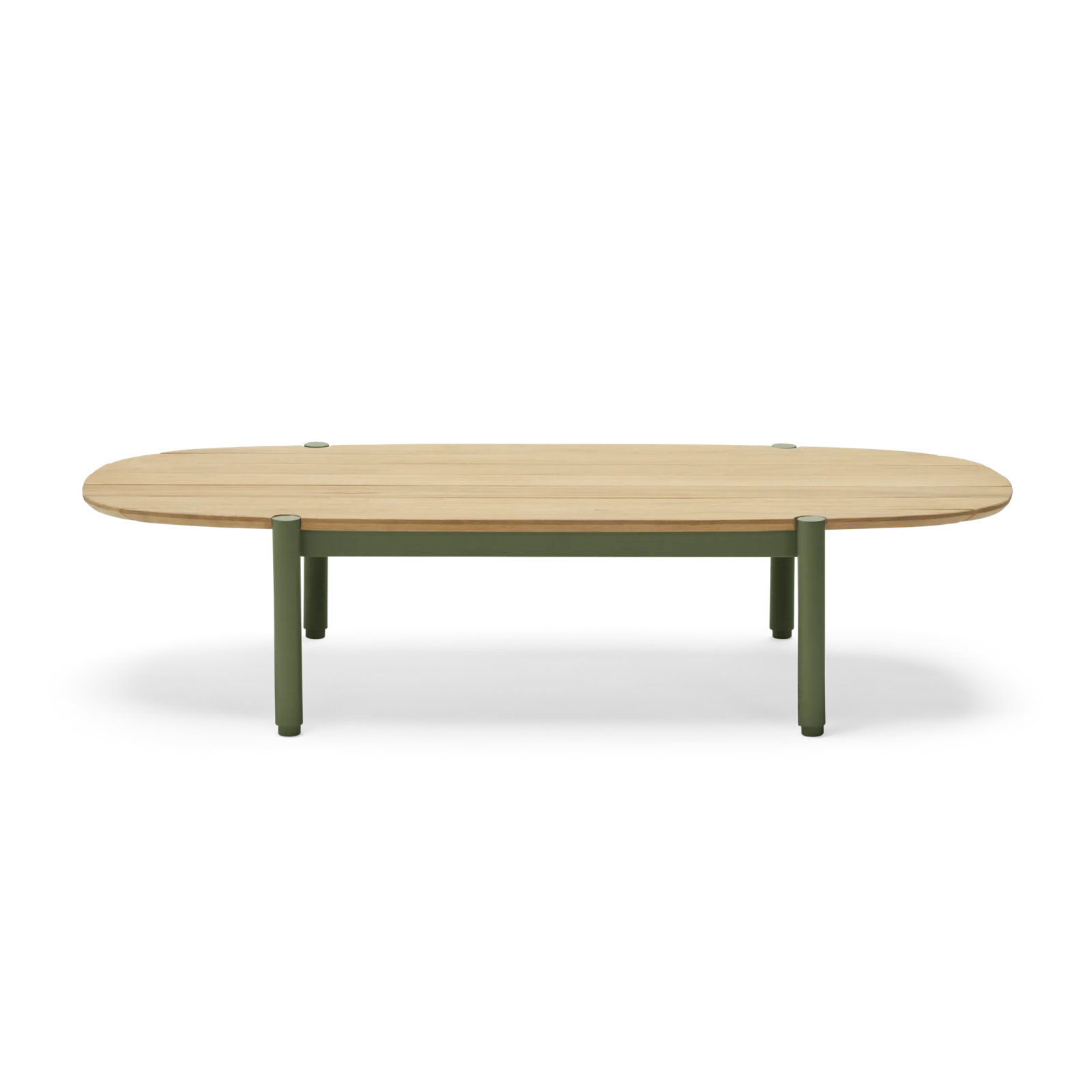 Terra 52'' Teak Outdoor Coffee Table, Olive