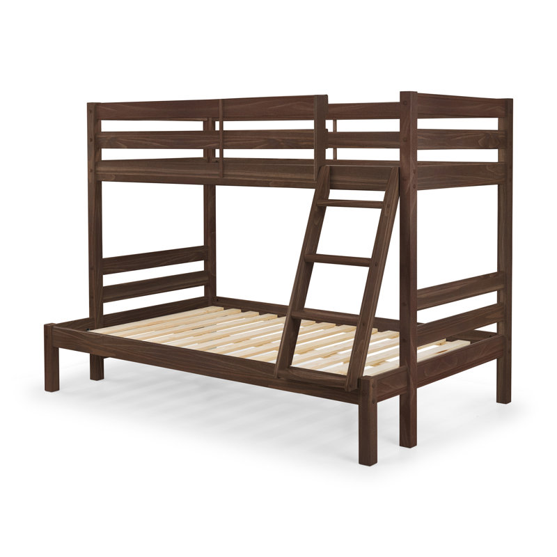 Aaru Twin Over Full Bunk, Dark Walnut