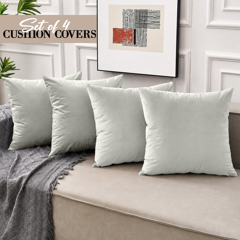 Eva-Sophia Square Scatter Cushion, Off White