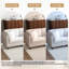 4 - Piece Upholstered Beige Corduroy Modular Sectional with Pillow Back and Solid Wood Legs-112211711