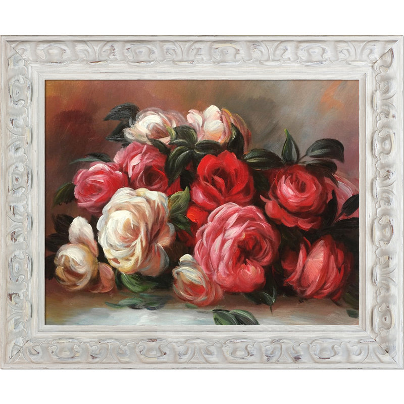 « discarded roses » par pierre-auguste renoir image, reproduction d’art sur toile, H 21 po x l 25 po x P 2 po