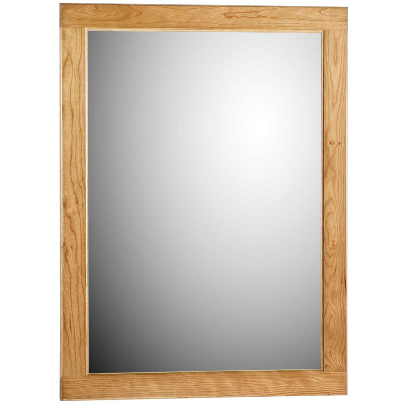 Miroir de salle de bain, Aulne naturel