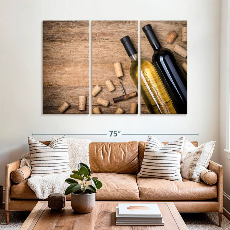 Yarlin Uncorking Wine Bottles, 42" H x 65" W