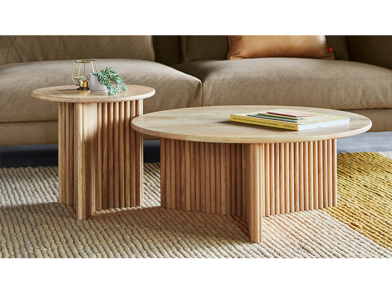 Odeon Coffee Table, White Oak