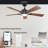 56'' Apex 5 Blades LED Smart Ceiling Fan With Remote Control and Light Kit