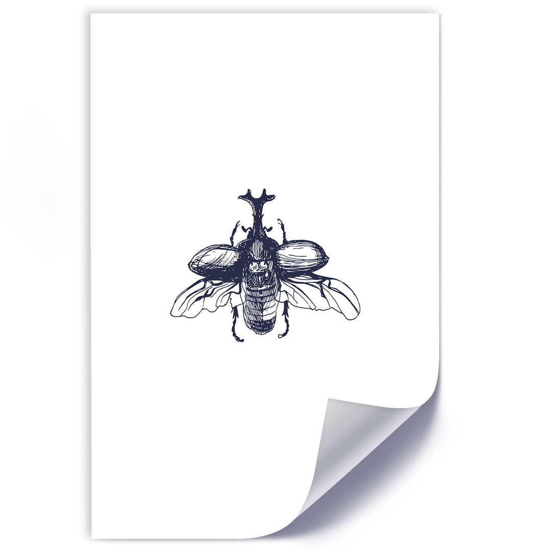 Grafikdruck Flying Beetle