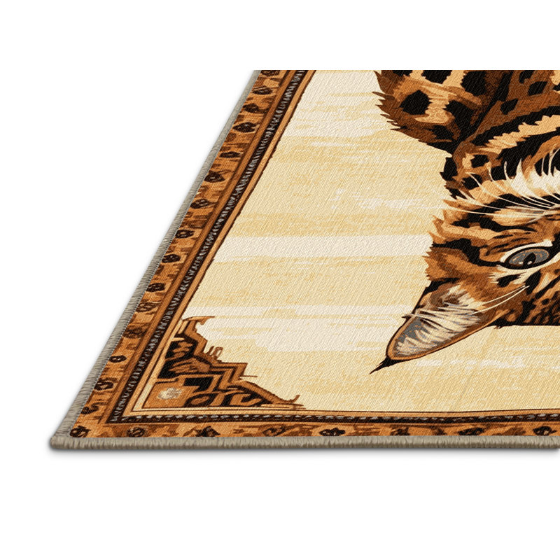  Tapis lavable Arabian Mau Cats, Carré 6 pi
