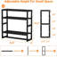 Tablettes de rangement porte-serviettes (noir, paquet de 2)