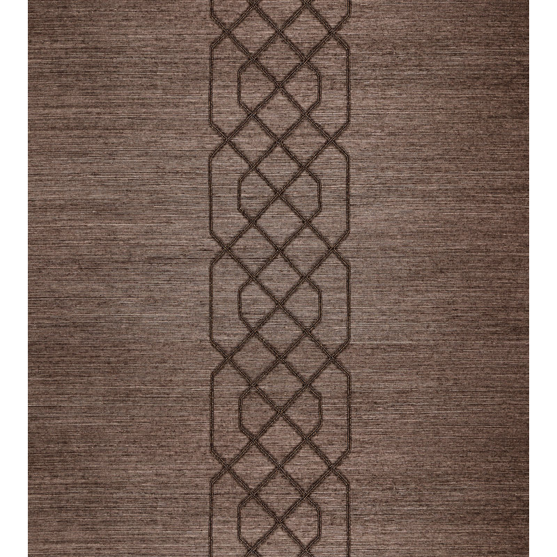 Kingsley Grass Cloth Wallpaper Roll, Chocolate