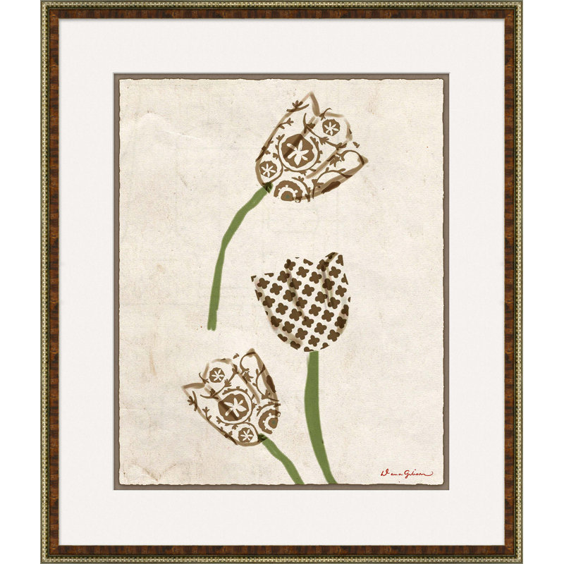 «Tulip Series 2» par Dana Gibson, peinture encadrée