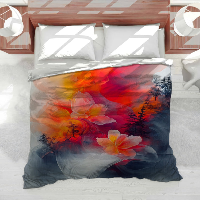 Fantasy Bedding Abstract Comforter Eclectic, Twin XL Comforter
