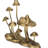 Hareton Cast Iron Gold Mushroom Table Accent
