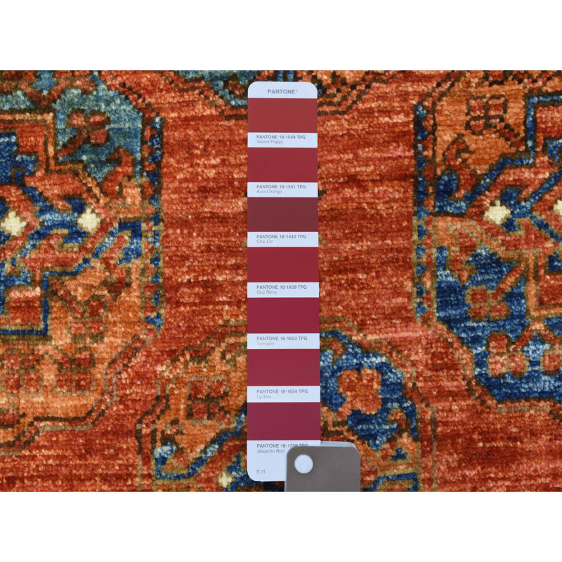 Tapis de couloir afghane large en laine noué à la main 4 pi 1 po x 11 pi 3 po E41B5A32896546B98F2F1E894BDE65F1