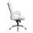 Dave Tall Executive Swivel Armchair, Chrome Finish, White Vinyl-117561315