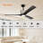 Avaris 52 in. Indoor Brushed Nickel Dual Mount Ceiling Fan with Integrated LED Light and Remote Included