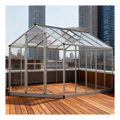 10' L x 6' W Walk-In Greenhouse with Roof Vent and Aluminum Frame
