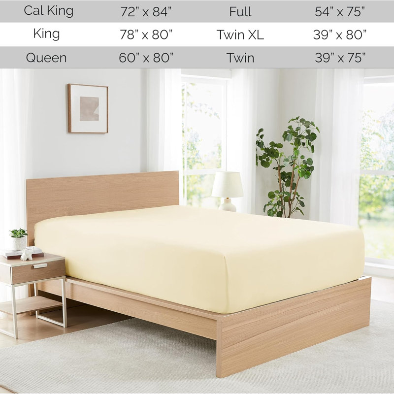 Southshore Fine Linens Vilano Springs Fitted Sheet Set, Double Brushed Microfiber Bedding, 21-Inch Extra Deep Pocket, Includes 2 Matching Fitted Sheets, Soft, Breathable and Machine Washable