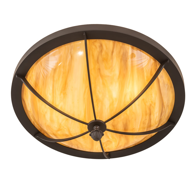 Plafonnier encastré 3 lumières Heyer, H 8 po x l 20 po x P 20 po