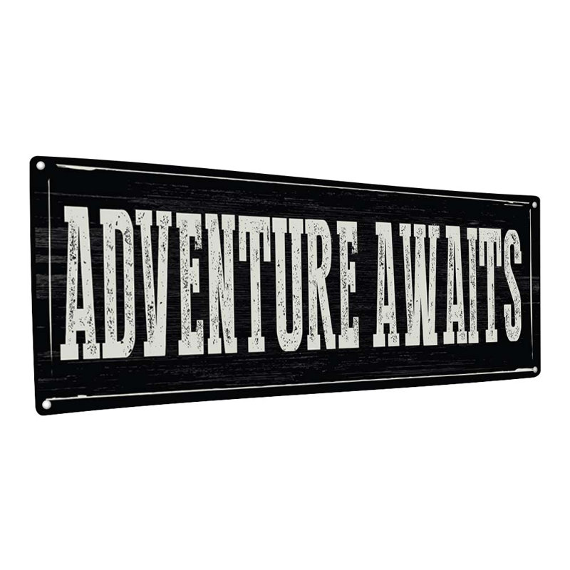 Wall Decor on Metal, 5.75" H x 15.5" W x 0.04" D