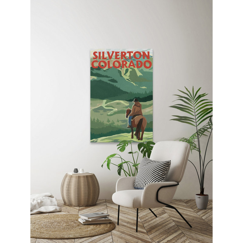 Silverton, Colorado - reproduction d'art sur toile tendue, H 30 po x l 20 po x P 1,5 po