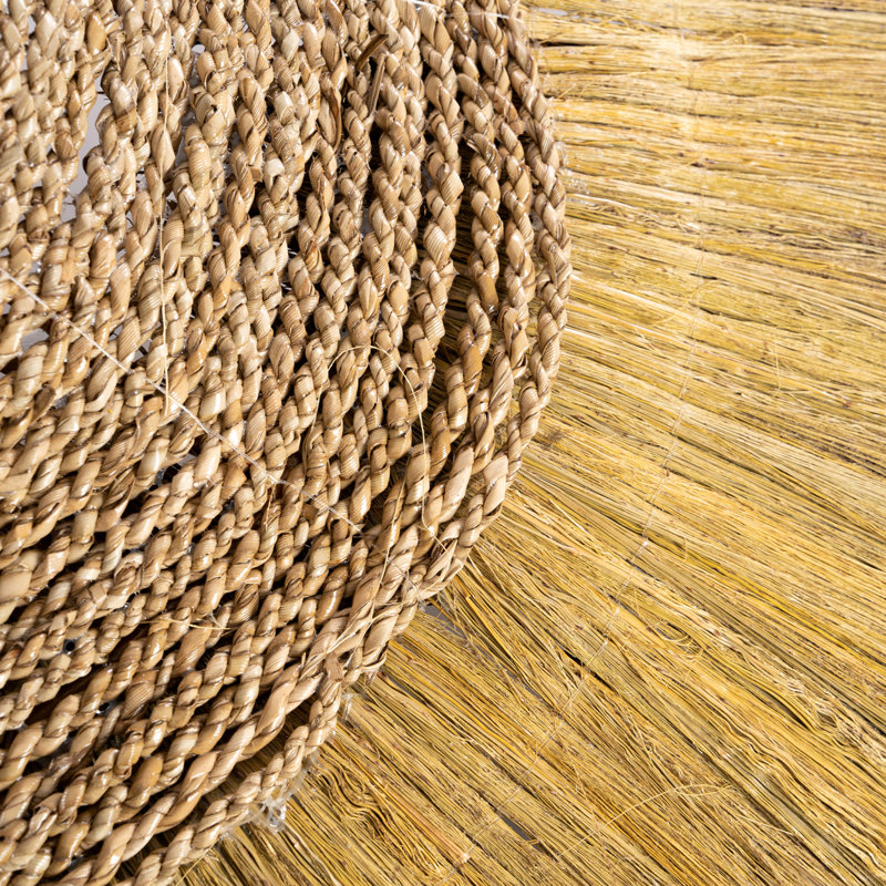 Mendong Grass Novelty Lamp Shade ( Uno ) in Natural, 60" H x 100" W x 100" D 