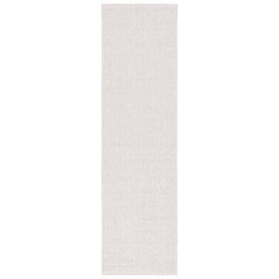 Tapis ivoire / intérieur / extérieur en polyester tissé à la machine Tiza