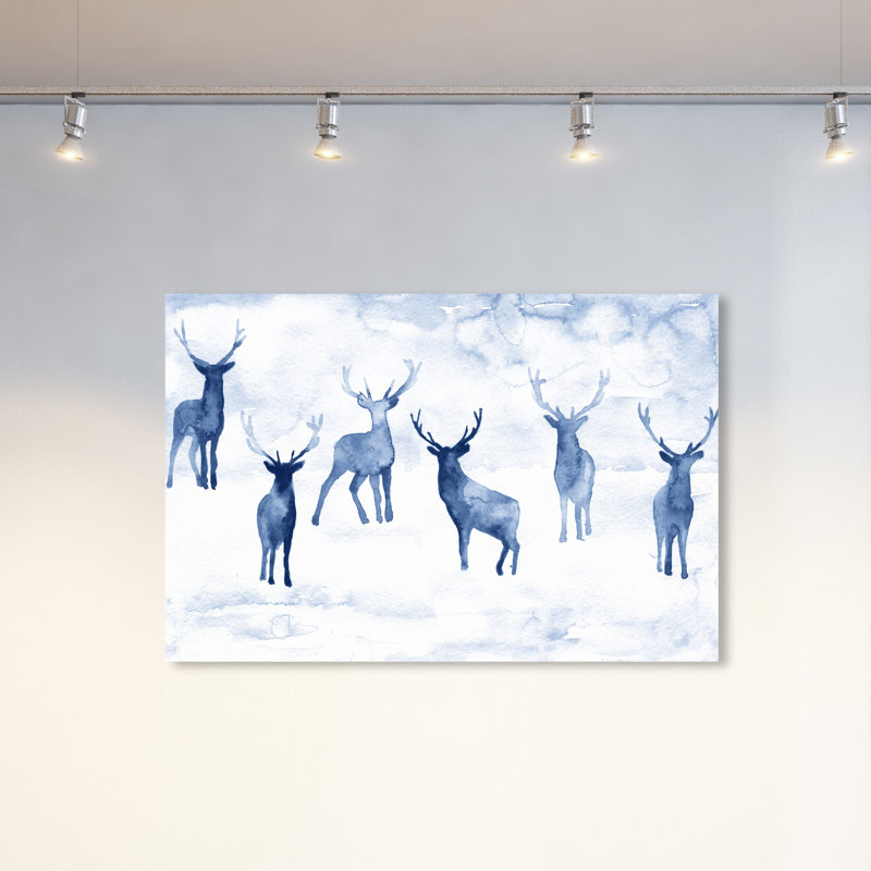 «Animaux qui me regardent», impression d'art graphique, Toile tendue, H 36 po x l 54 po x P 1,5 po