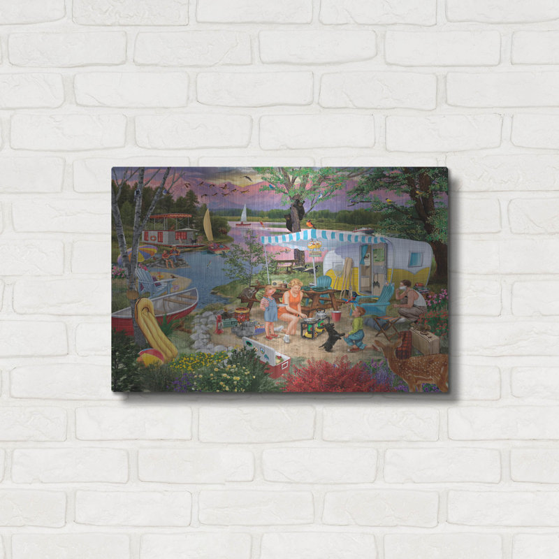 "Leisure Lake" par Bigelow illustrations, H 16 po x l 24 po
