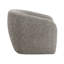 Fauteuil d'appoint en tweed brun et gris Livia
