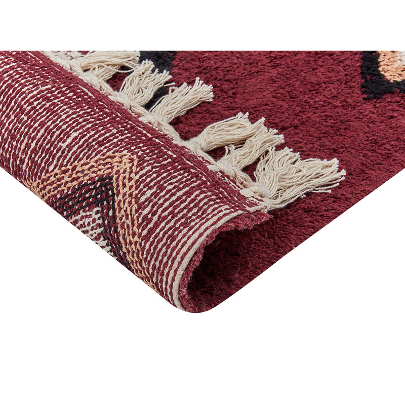 Mcgahey Geometric Cotton Hand Woven Area Rug, Rectangle 160 x 230cm