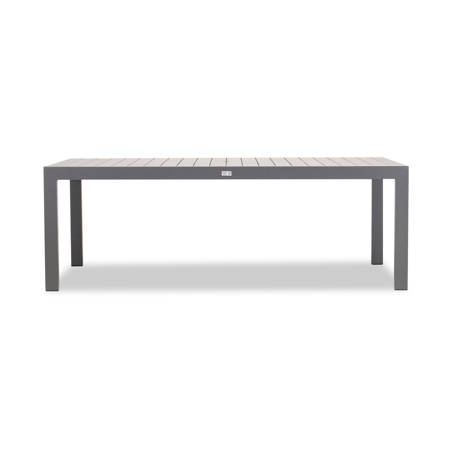 Morje 87" Sunbrella® Patio Dining Set, Slate, Canvas Charcoal Sunbrella® Canvas