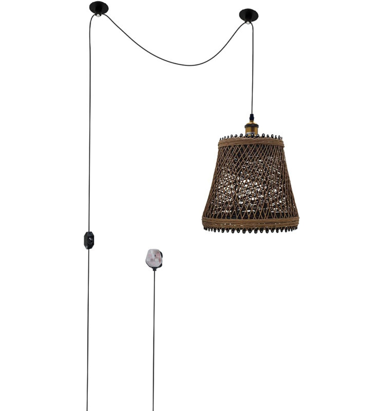 1 - Light Brown Single Pendant