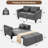 58'' Upholstered Sleeper Sofa-106932456