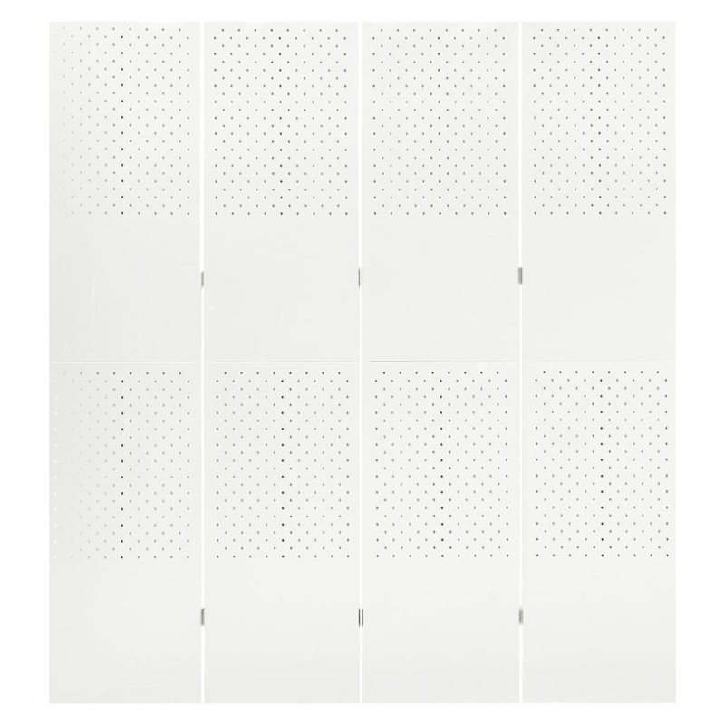 Cassiah 180cm H Folding Room Divider, White, 4