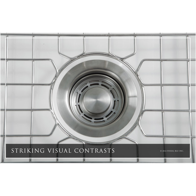 Luxury Solid Fireclay Farmhouse Sink, Stainless Steel Accessories