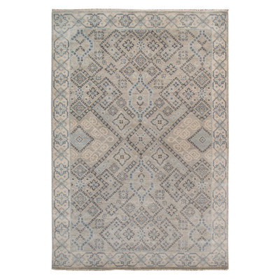 Blu Drayer Wool Geometric Indoor Rug