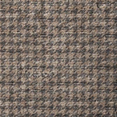 Premium Machine Washable Dream Shag ADS137 Houndstooth Rug