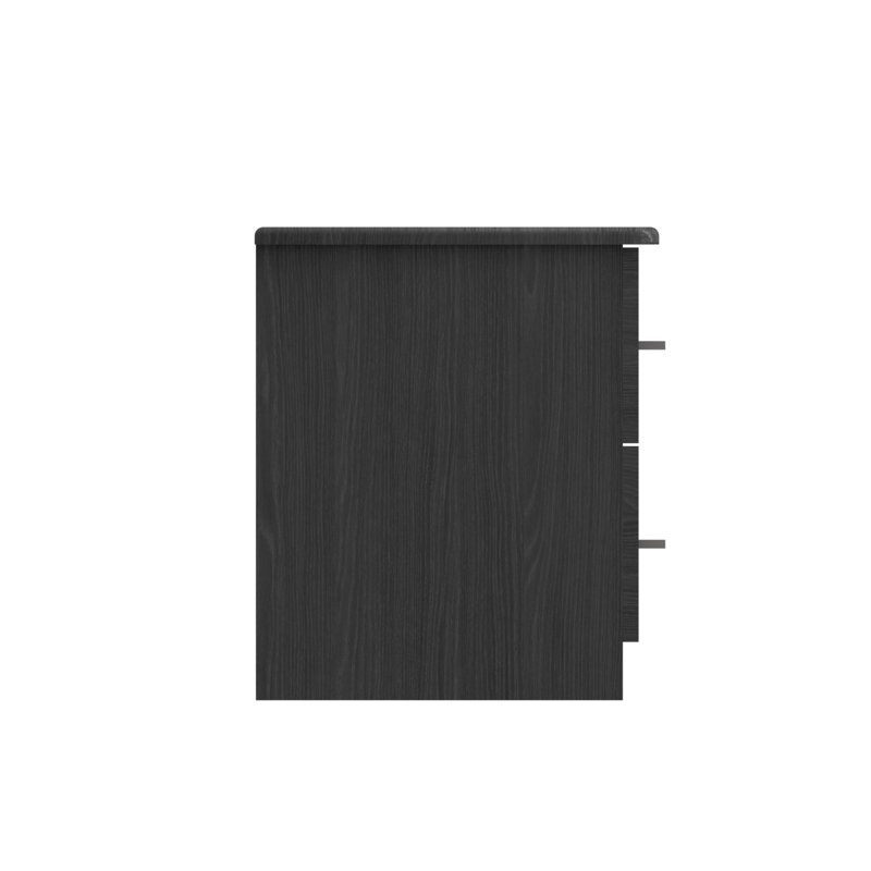 Alishma 39.8cm W Manufactured Wood Bedside Table, Graphite