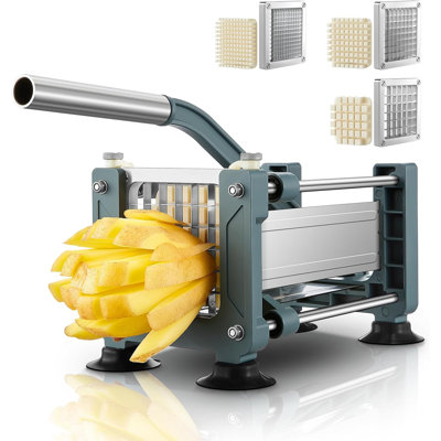 Manual French Fry Cutter, Stainless Steel Cutter, Perfect For Sweet Potato, Carrot, Yam, Cucumbers