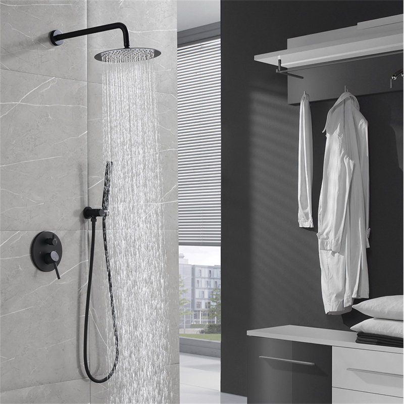 Pomme de douche double standard / double, Noir