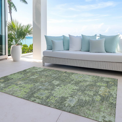 Tapis intérieur / extérieur vert Tirana 