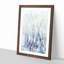 Reflection Of Trees In A Forest - Single Picture Frame Print on MDF-56864277-56864278